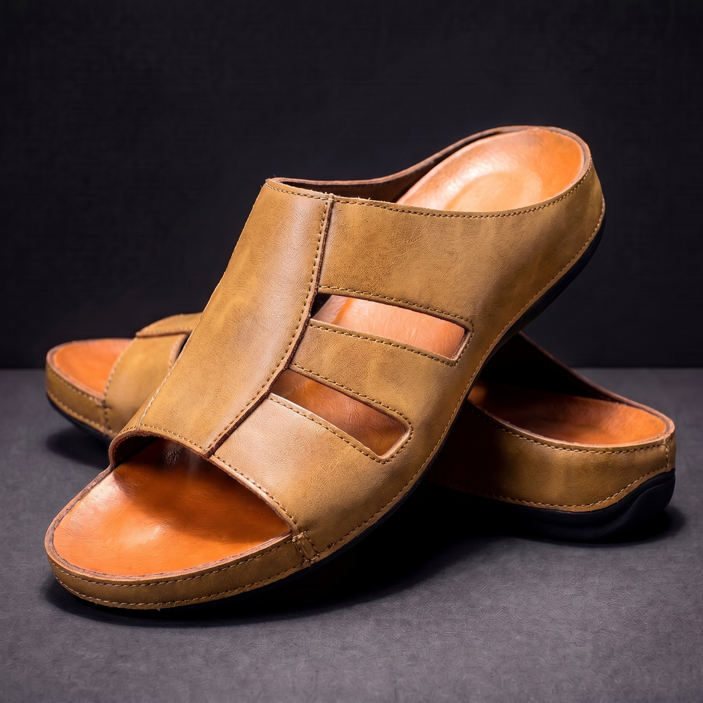 Cavaro Leren Sandalen – Verfijnd, Comfortabel & Tijdloos
