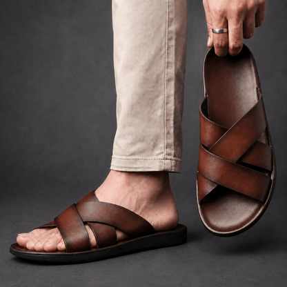 Bellagio Leren Sandalen – Verfijnde elegantie voor iedere zomerse stap