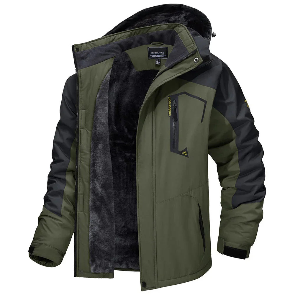 Nereo Gevoerde Outdoor Winterjas met Capuchon