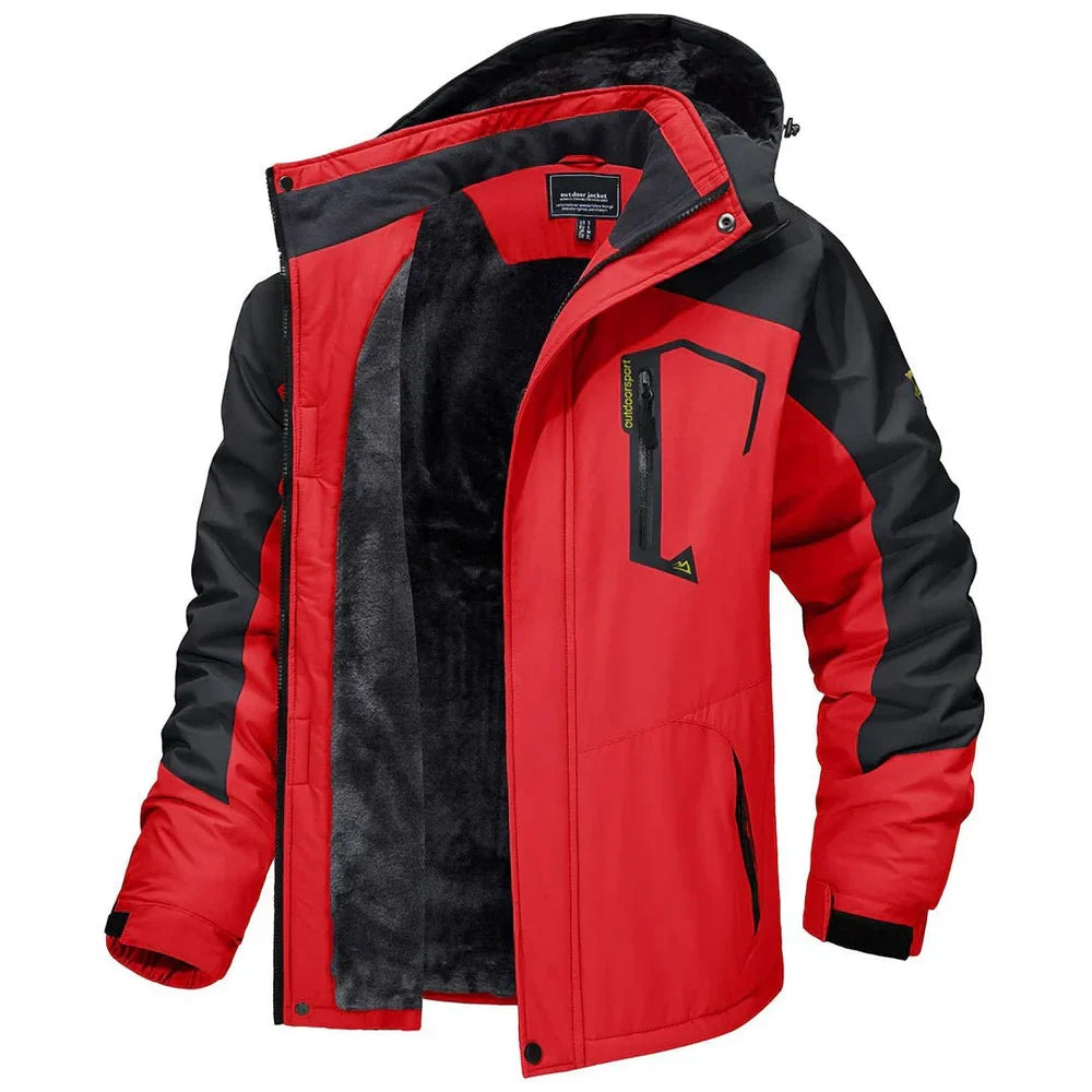 Nereo Gevoerde Outdoor Winterjas met Capuchon