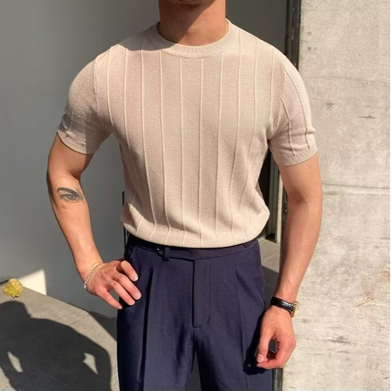 Sorello Structuur T-shirt