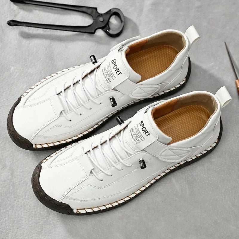 Ermanno Handgestikte Veterschoenen met Klittenband